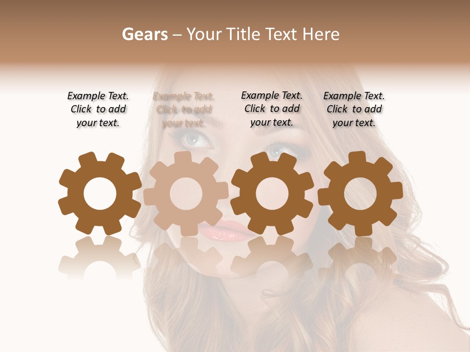 Hairstyle Cute Looking PowerPoint Template