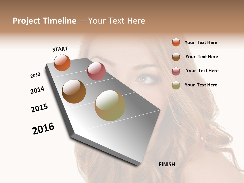 Hairstyle Cute Looking PowerPoint Template