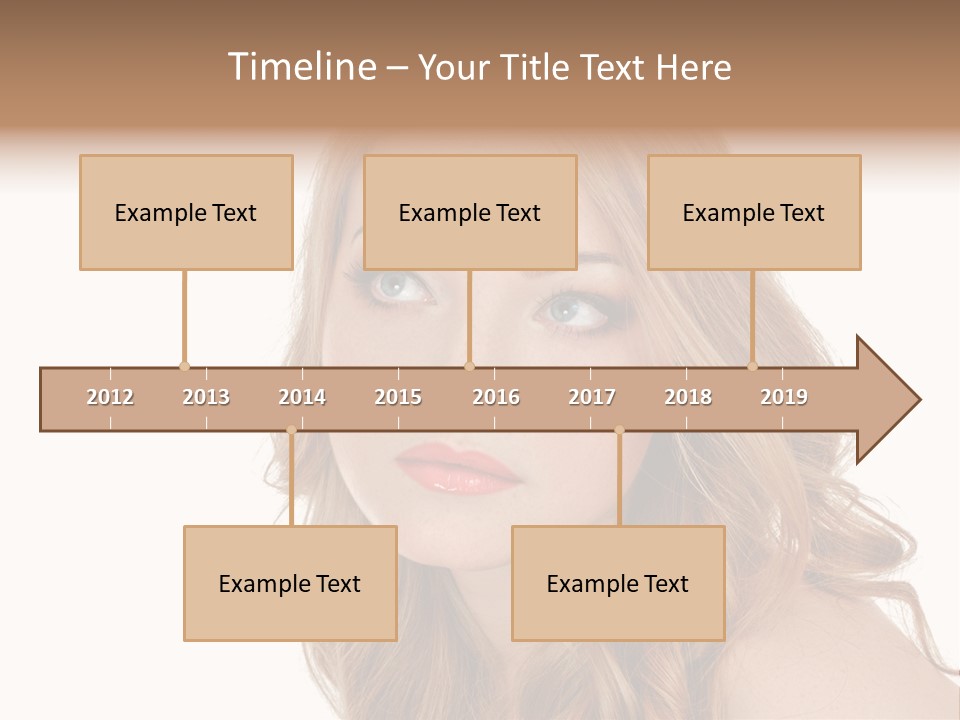 Hairstyle Cute Looking PowerPoint Template