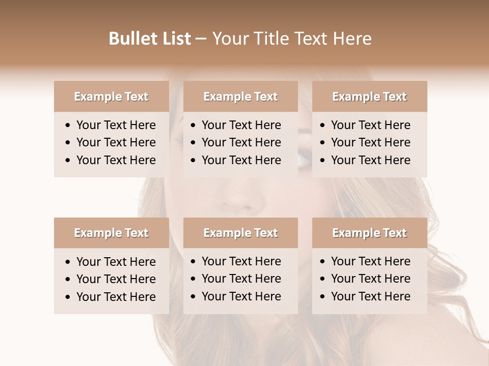 Hairstyle Cute Looking PowerPoint Template