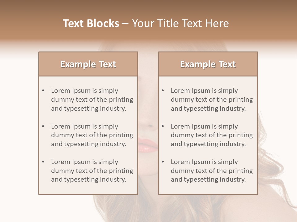 Hairstyle Cute Looking PowerPoint Template