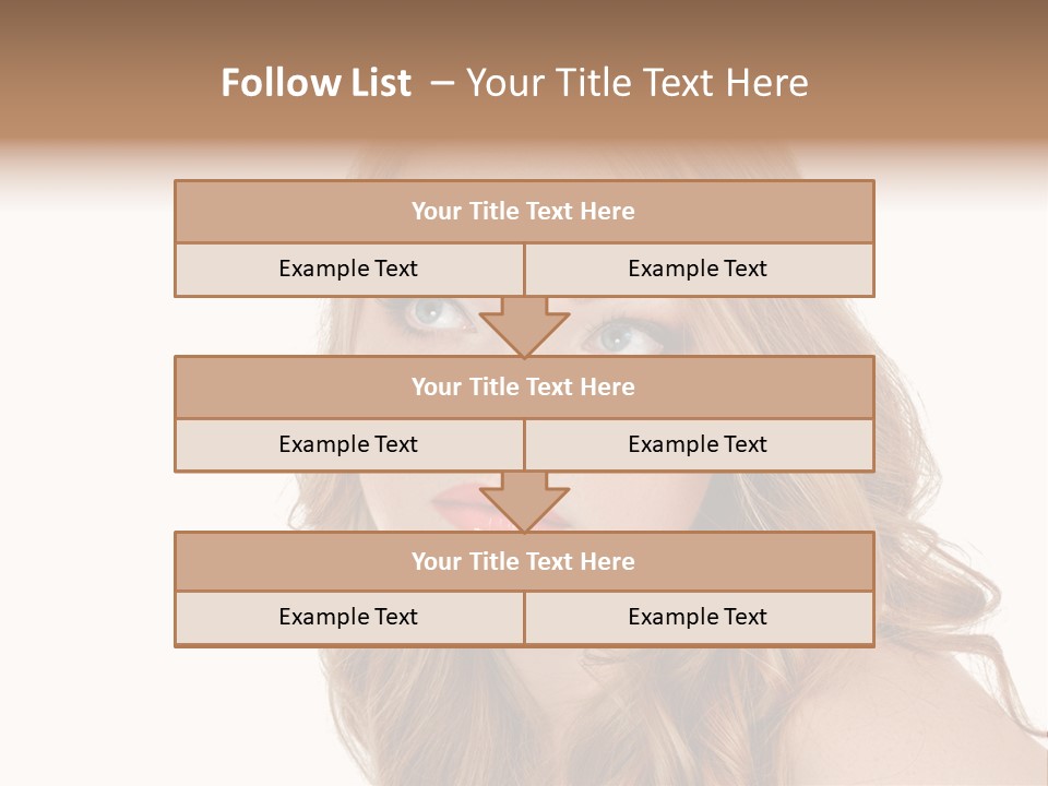 Hairstyle Cute Looking PowerPoint Template