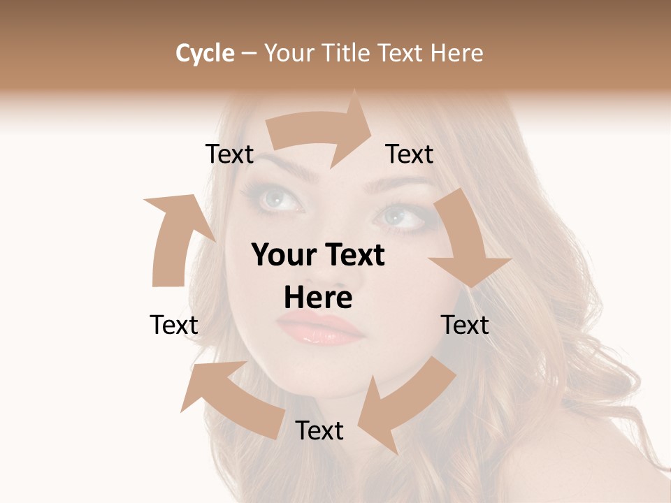 Hairstyle Cute Looking PowerPoint Template