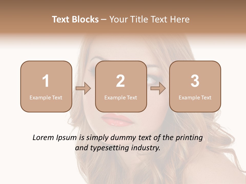 Hairstyle Cute Looking PowerPoint Template