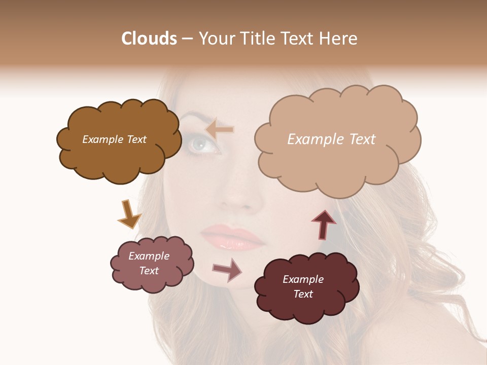 Hairstyle Cute Looking PowerPoint Template