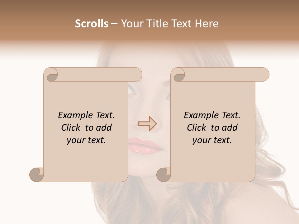 Hairstyle Cute Looking PowerPoint Template