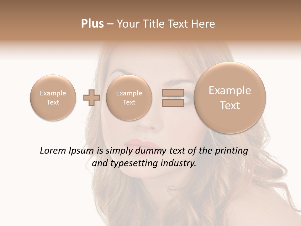 Hairstyle Cute Looking PowerPoint Template