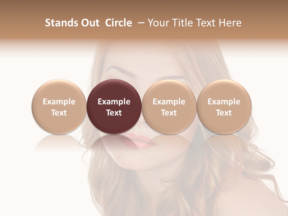 Hairstyle Cute Looking PowerPoint Template