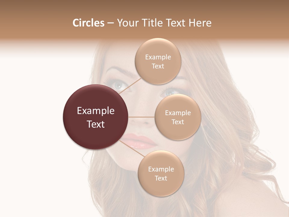 Hairstyle Cute Looking PowerPoint Template