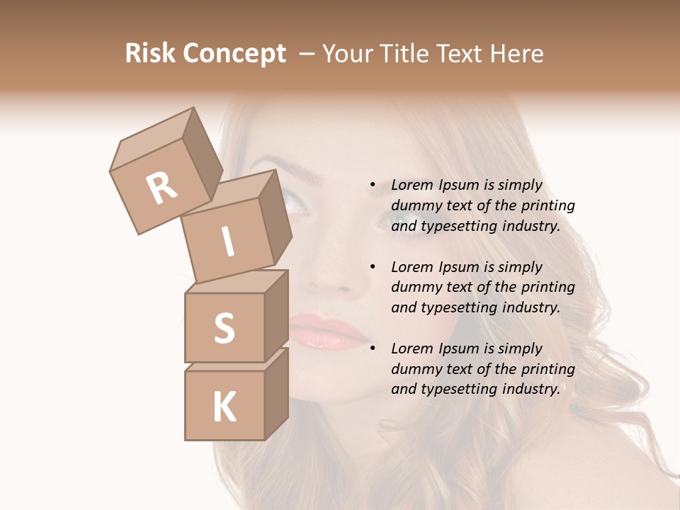 Hairstyle Cute Looking PowerPoint Template