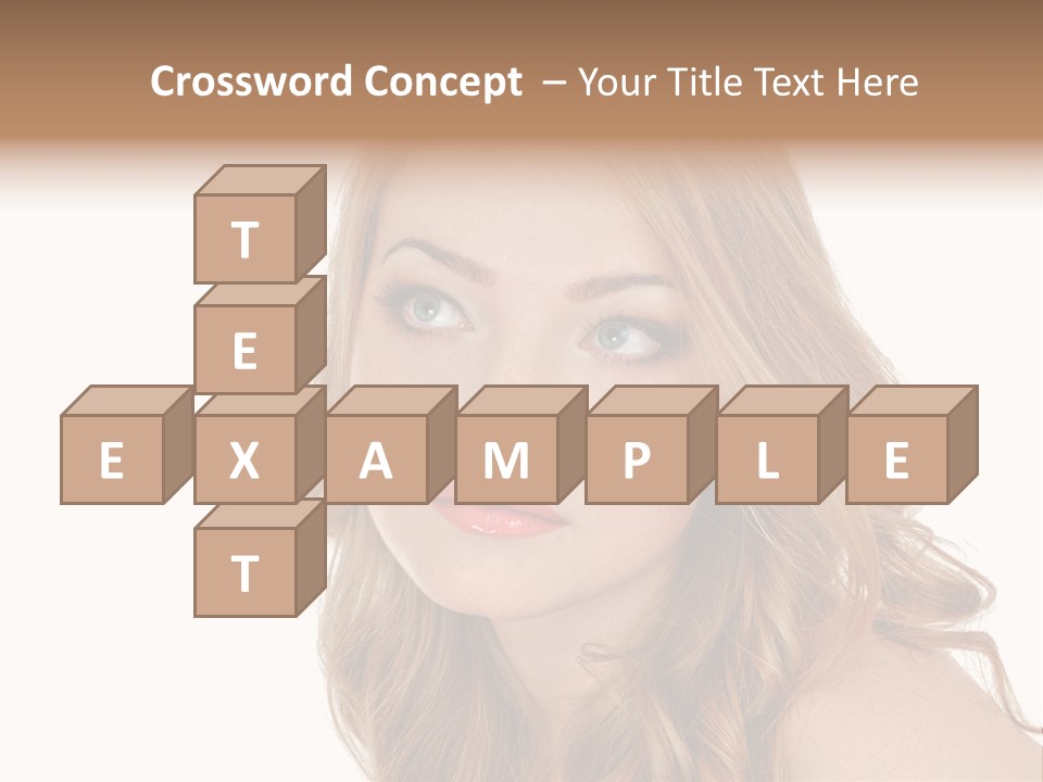 Hairstyle Cute Looking PowerPoint Template