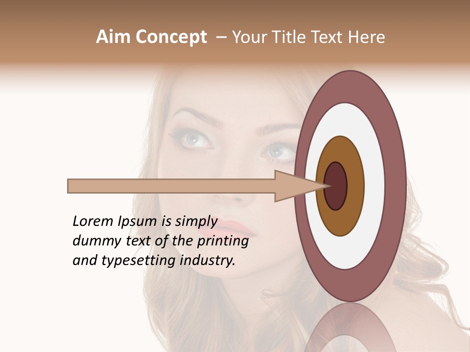 Hairstyle Cute Looking PowerPoint Template