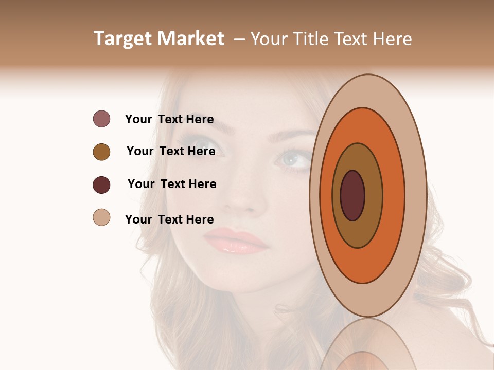 Hairstyle Cute Looking PowerPoint Template