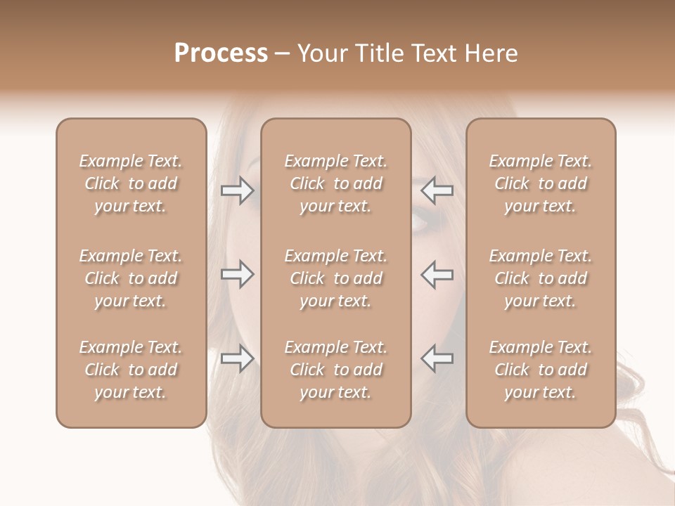 Hairstyle Cute Looking PowerPoint Template