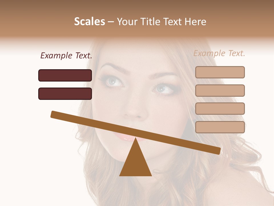 Hairstyle Cute Looking PowerPoint Template