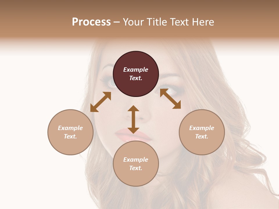 Hairstyle Cute Looking PowerPoint Template