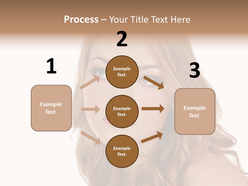 Hairstyle Cute Looking PowerPoint Template