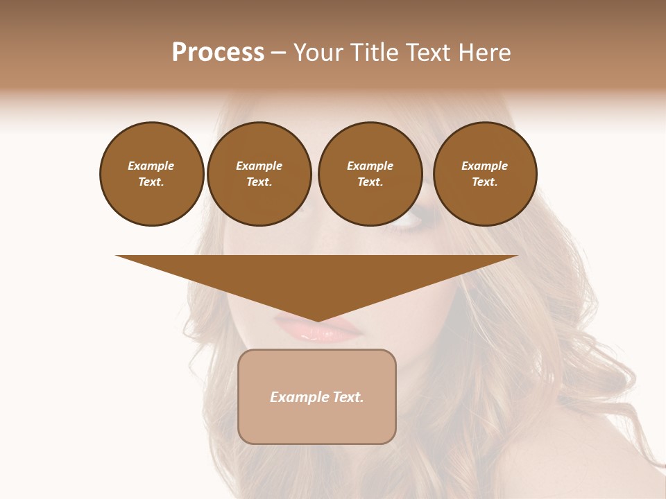 Hairstyle Cute Looking PowerPoint Template
