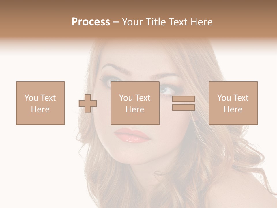 Hairstyle Cute Looking PowerPoint Template