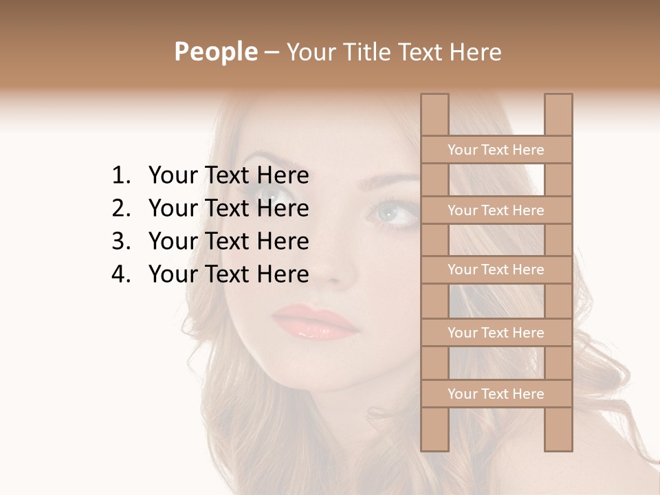 Hairstyle Cute Looking PowerPoint Template