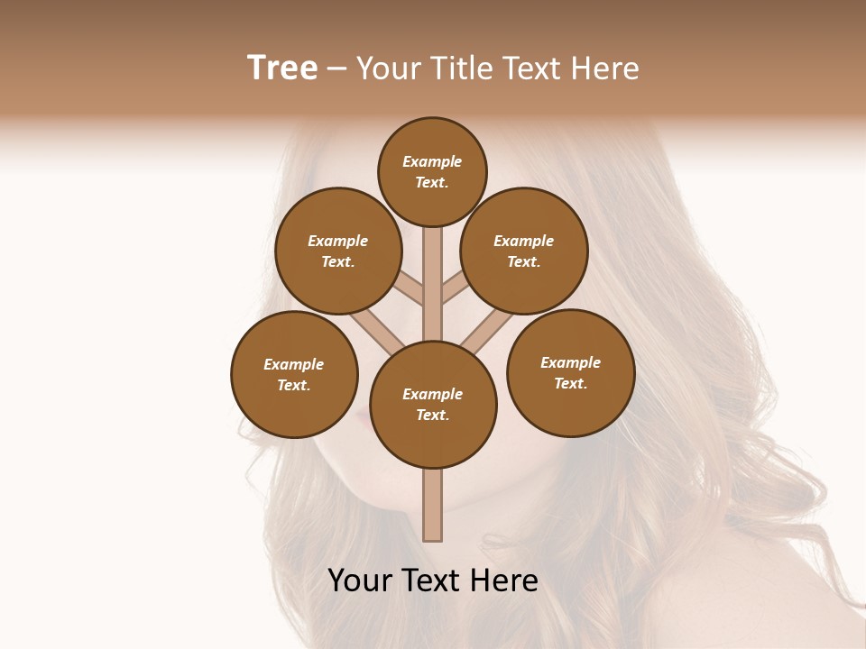 Hairstyle Cute Looking PowerPoint Template