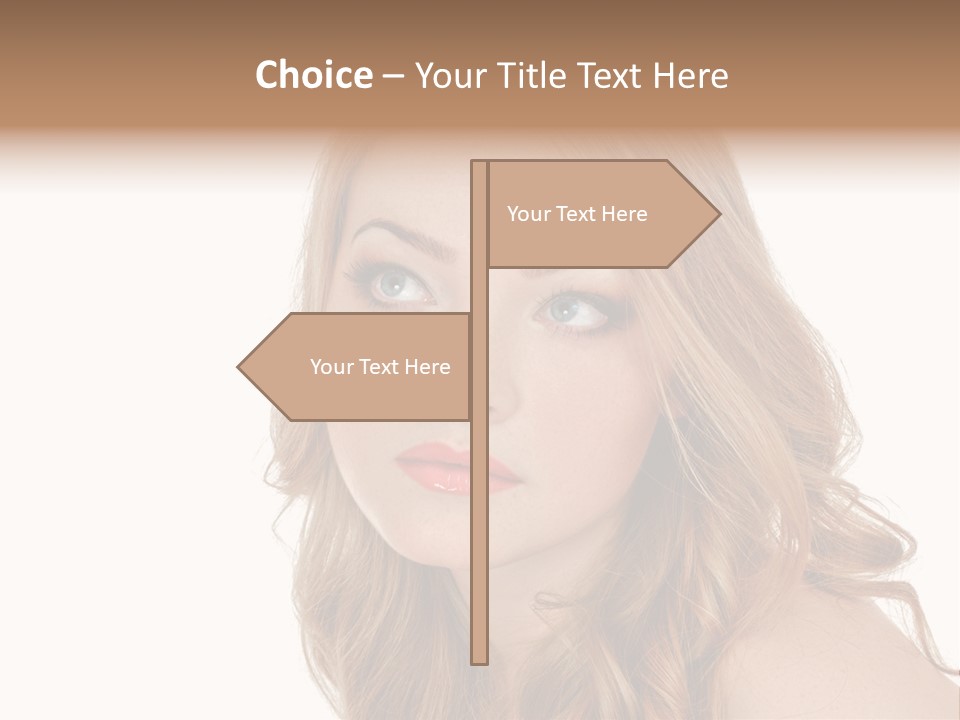 Hairstyle Cute Looking PowerPoint Template