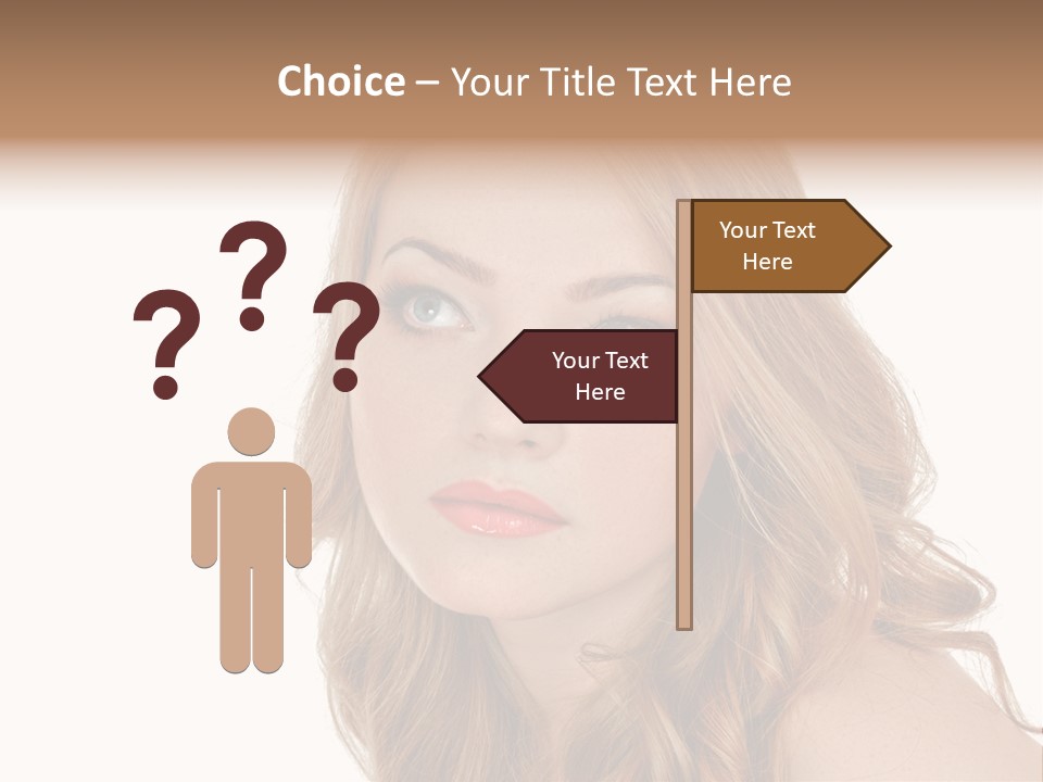 Hairstyle Cute Looking PowerPoint Template