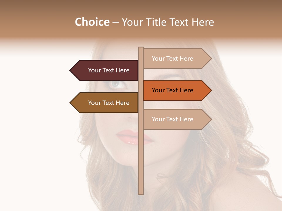 Hairstyle Cute Looking PowerPoint Template