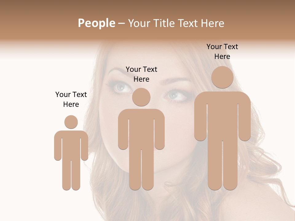 Hairstyle Cute Looking PowerPoint Template