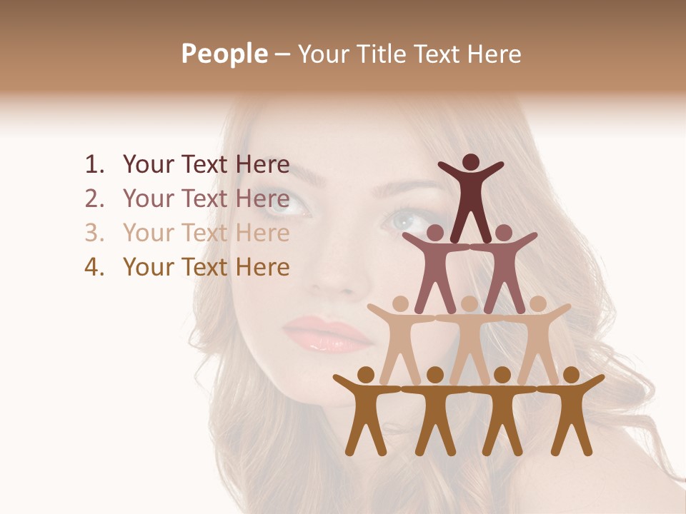 Hairstyle Cute Looking PowerPoint Template