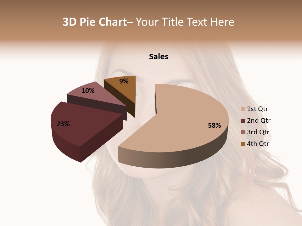 Hairstyle Cute Looking PowerPoint Template