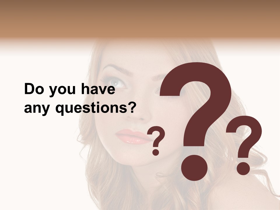 Hairstyle Cute Looking PowerPoint Template