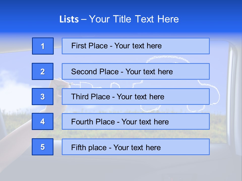 Battery Environment Window PowerPoint Template