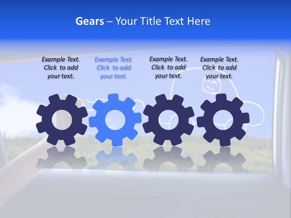 Battery Environment Window PowerPoint Template