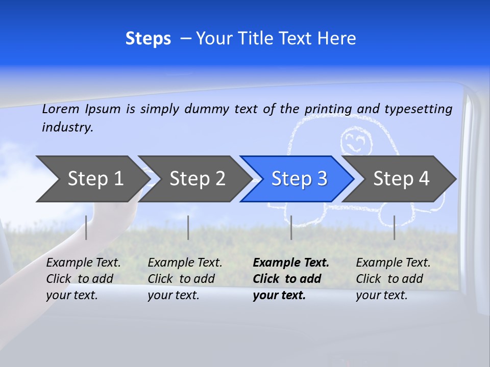 Battery Environment Window PowerPoint Template