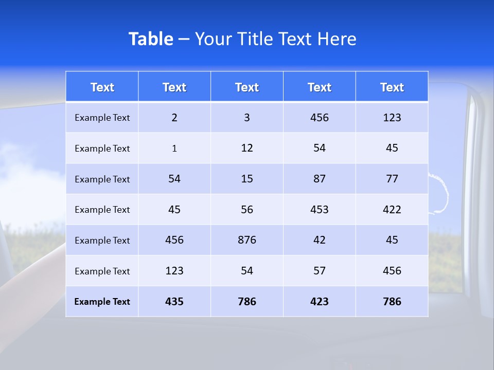 Battery Environment Window PowerPoint Template
