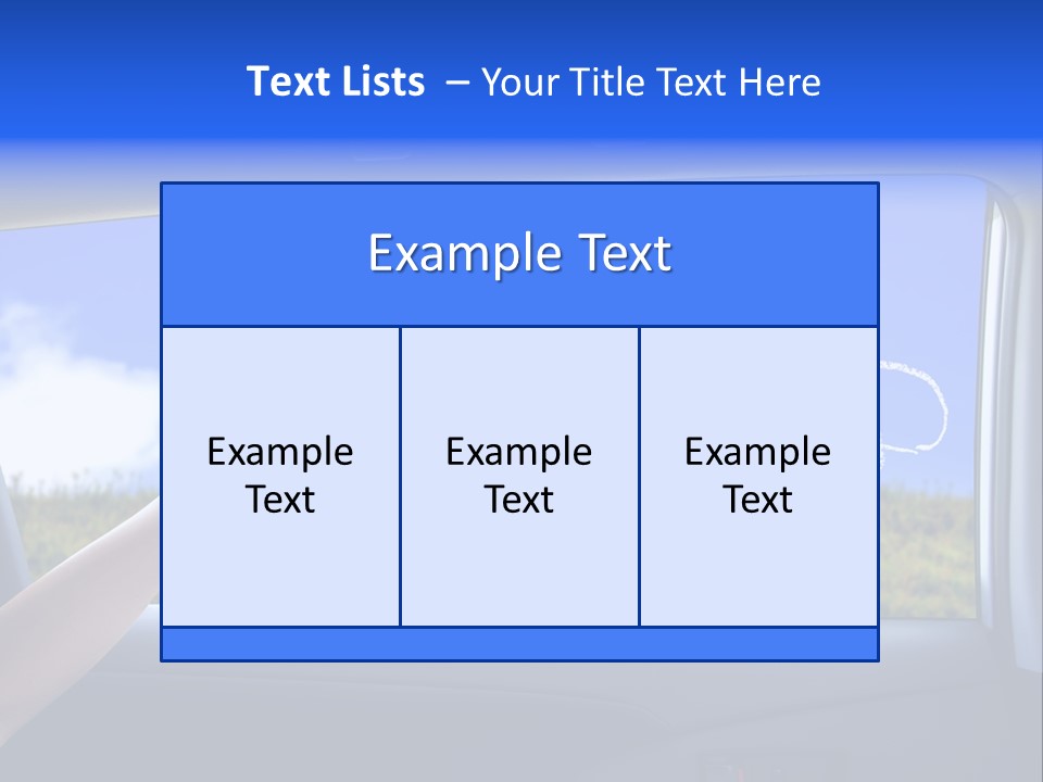 Battery Environment Window PowerPoint Template