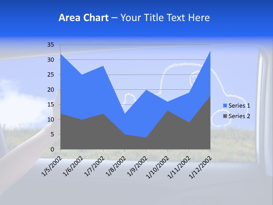 Battery Environment Window PowerPoint Template