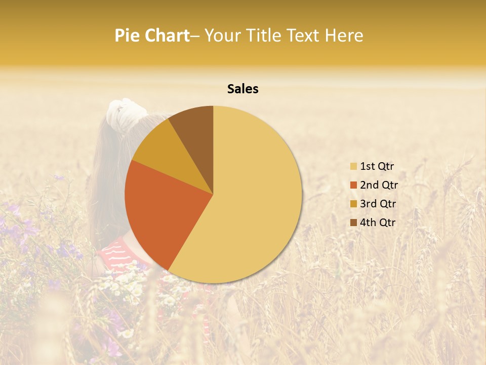 Cute Blond Person PowerPoint Template