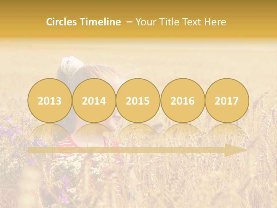 Cute Blond Person PowerPoint Template