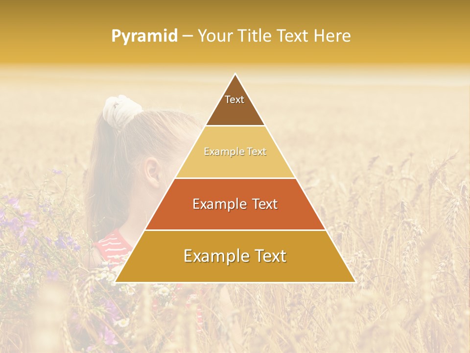 Cute Blond Person PowerPoint Template