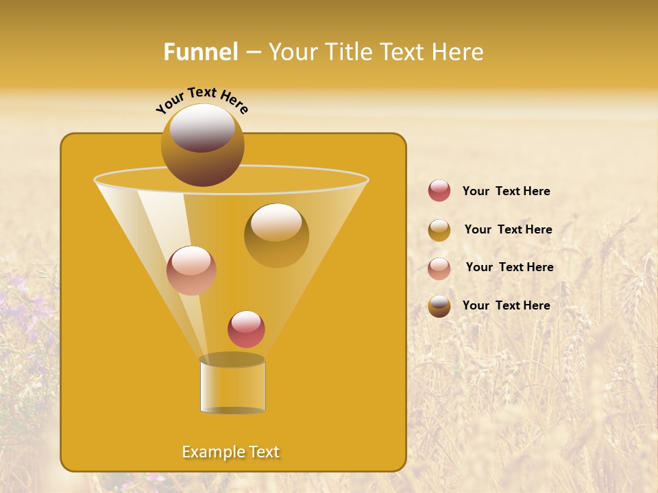 Cute Blond Person PowerPoint Template