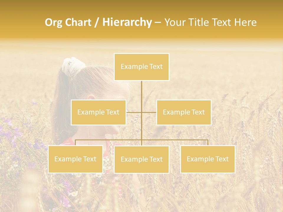 Cute Blond Person PowerPoint Template