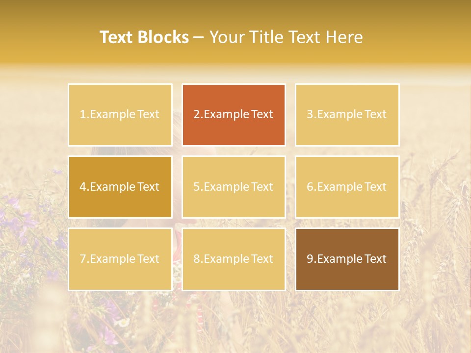 Cute Blond Person PowerPoint Template