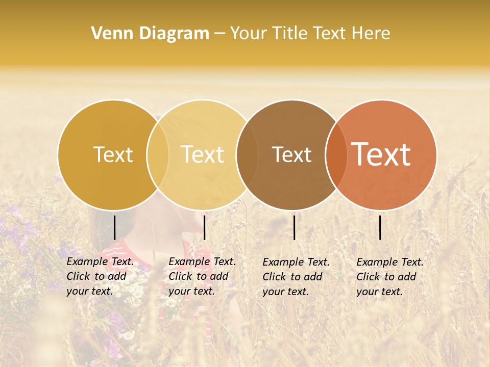 Cute Blond Person PowerPoint Template