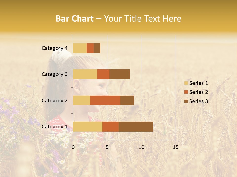 Cute Blond Person PowerPoint Template