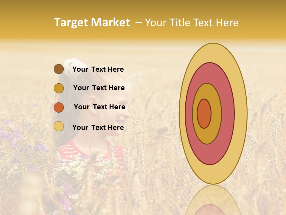 Cute Blond Person PowerPoint Template