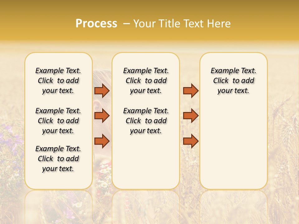 Cute Blond Person PowerPoint Template