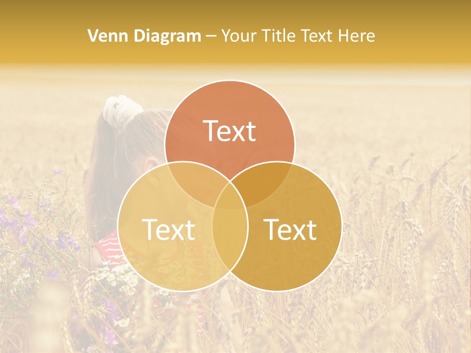 Cute Blond Person PowerPoint Template