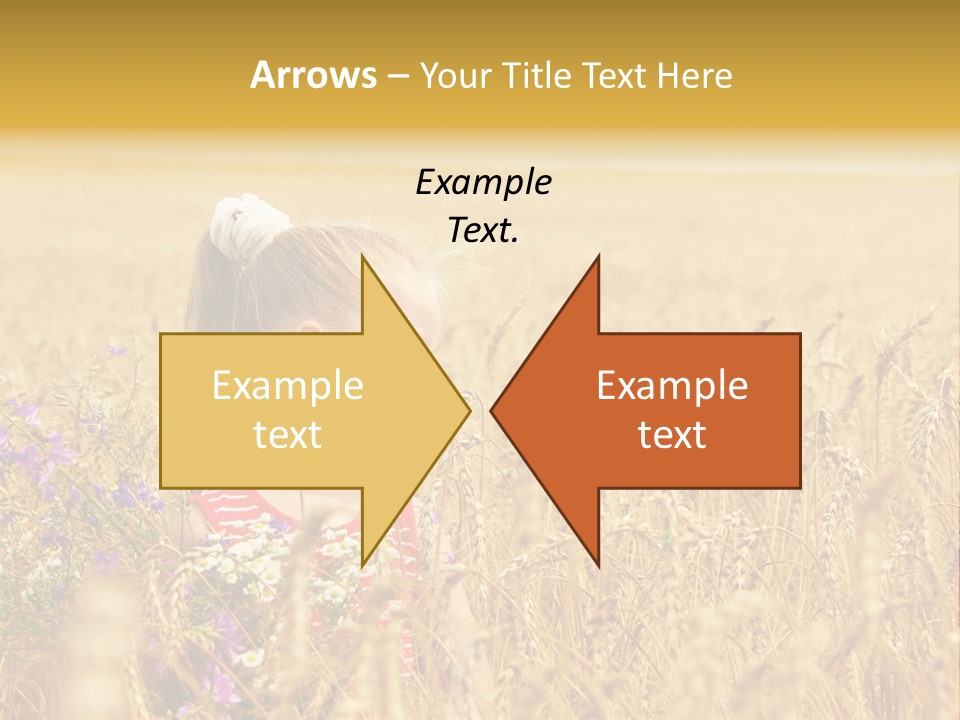 Cute Blond Person PowerPoint Template